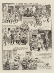 Ein Damen-Radfahrclub